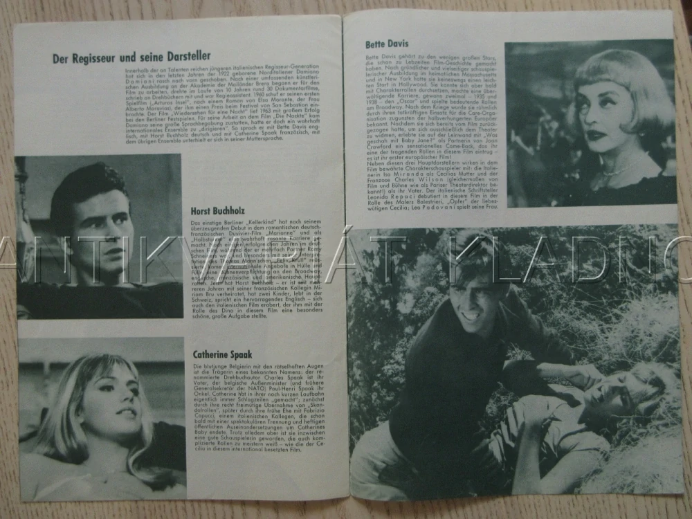 LA NOIA, H. BUCHHOLZ, C. SPAAK, B. DAVIS, BIO PROGRAM Č. 17