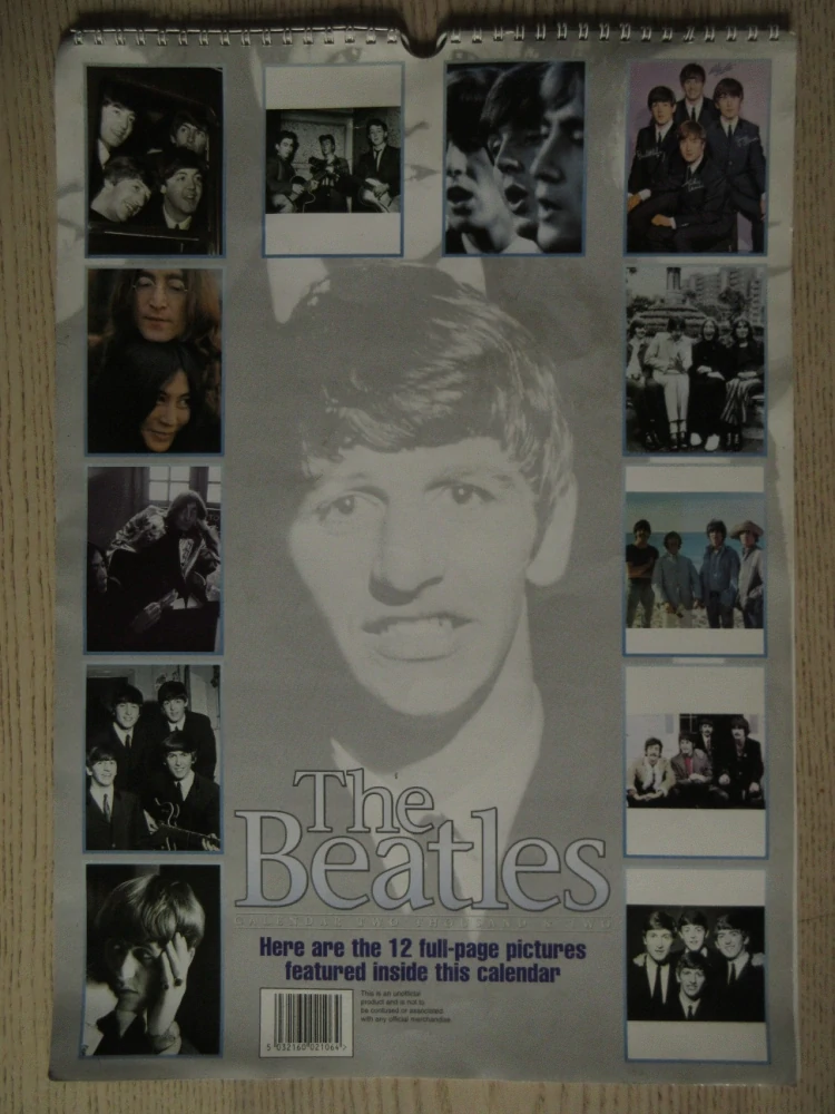 THE BEATLES, KALENDÁŘ 2002