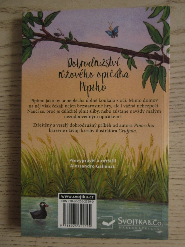 DOBRODRUŽSTVÍ RŮŽOVÉHO OPIČÁKA PIPIHO, CARLO COLLODI, **an