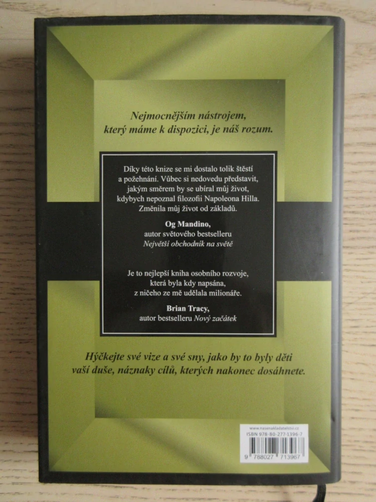 MYŠLENÍM K BOHATSTVÍ PRO 21. STOLETÍ, NAPOLEON HILL, **an