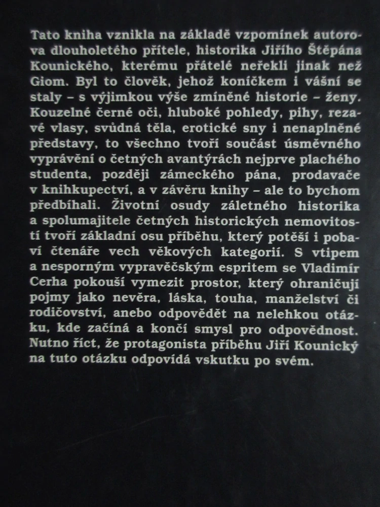 AVANTÝRY ZÁMECKÉHO PÁNA, VLADIMÍR CERHA, **an