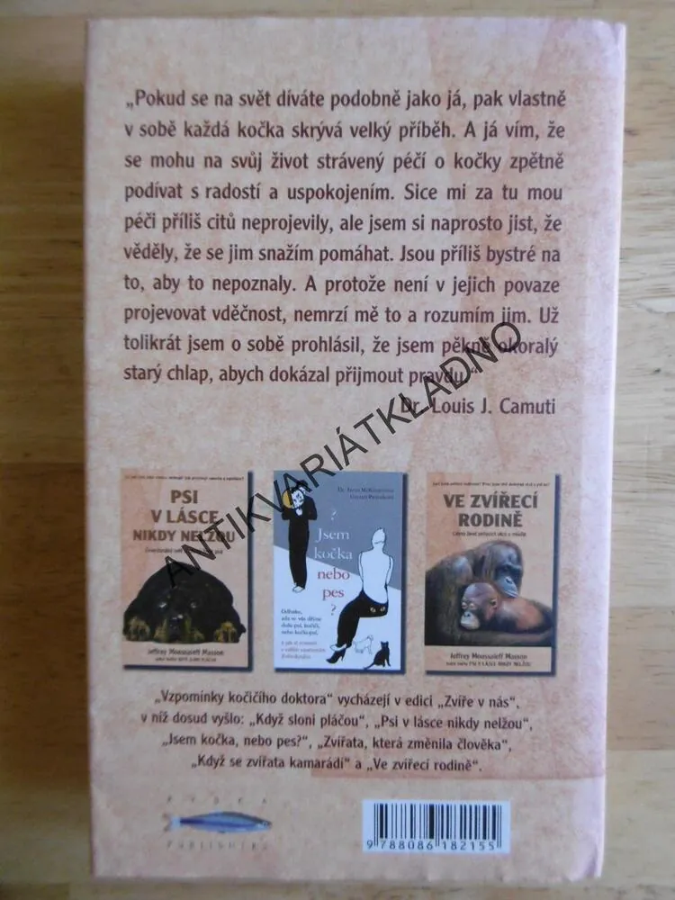 VZPOMÍNKY KOČIČÍHO DOKTORA, LOUIS J. CAMUTI, SVĚT KOČEK, KOČKA, **an