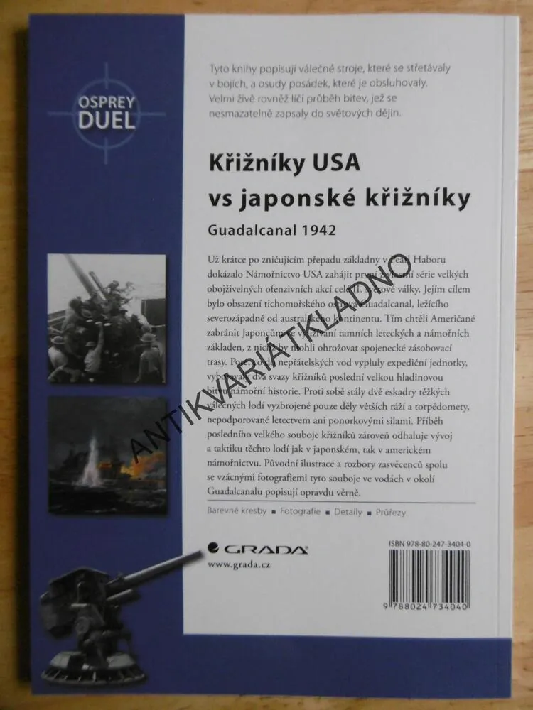 KŘIŽNÍKY USA VS JAPONSKÉ KŘIŽNÍKY, GUADALCANAL 1942, STILLE