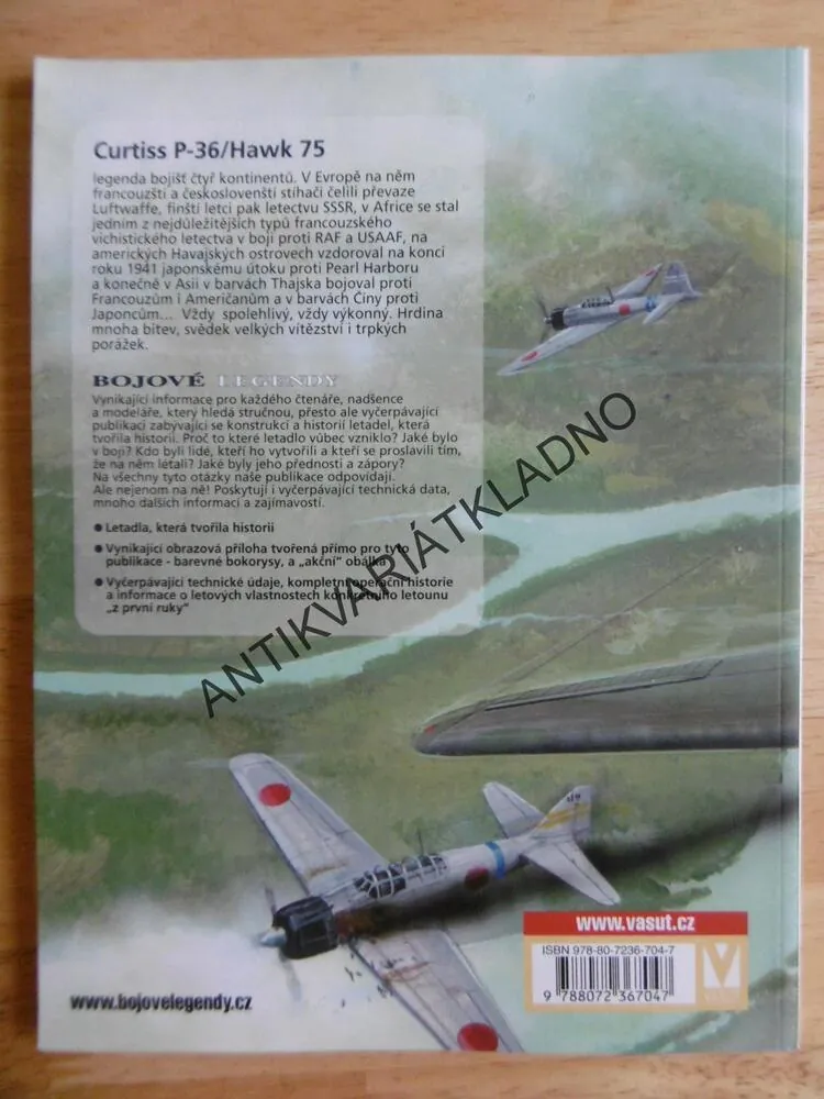 BOJOVÉ LEGENDY, CURTISS P-36,, HAWK 75, CHODIL