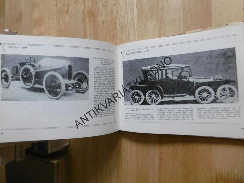 AUTOMOBILY 1885/1940, MINÁŘÍK, 1980, **an