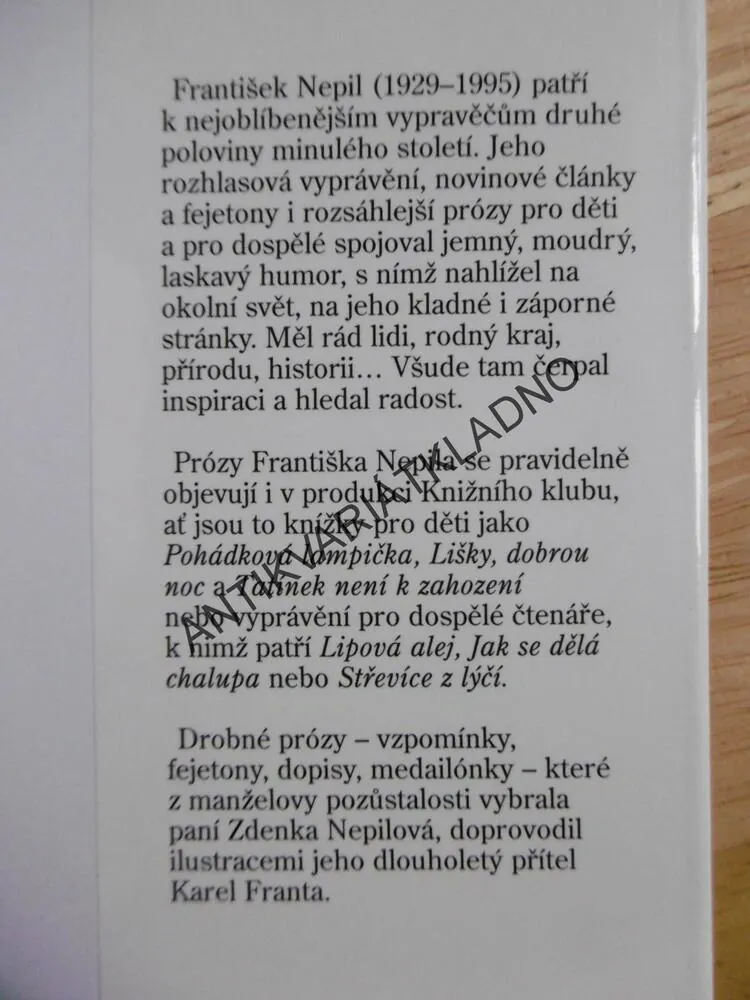 HLEDÁNÍ RADOSTI, FRANTIŠEK NEPIL, KAREL FRANTA, **an