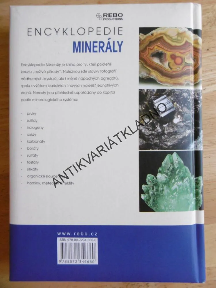 ENCYKLOPEDIE MINERÁLY, KORBEL, NOVÁK, MINERALOGIE