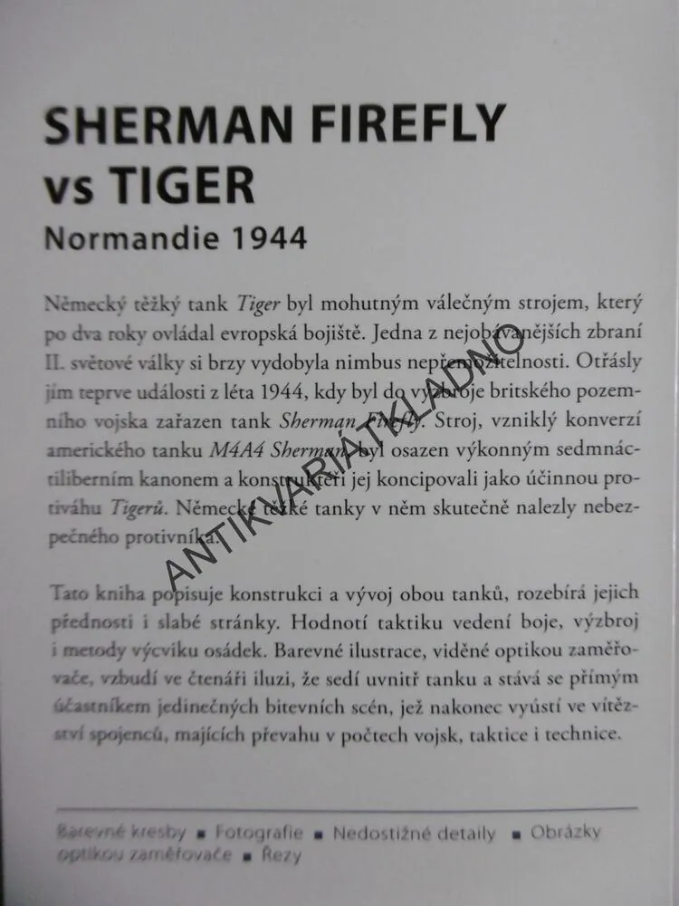 SHERMAN FIREFLY VS TIGER, NORMANDIE ,1944, HART,