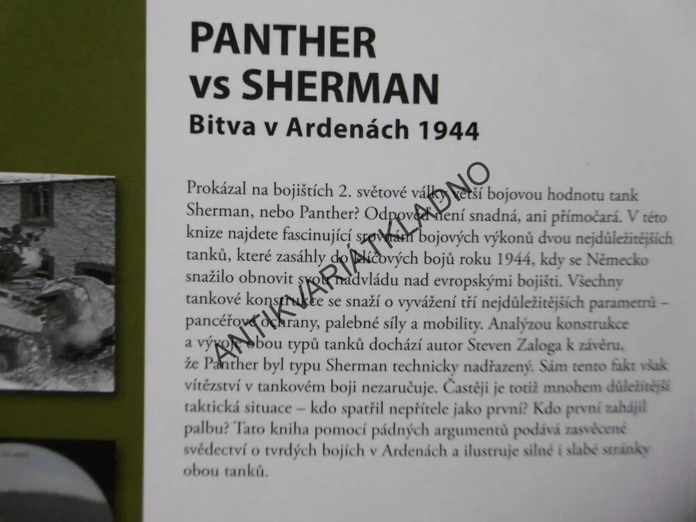 PANTHER VS SHERMAN, BITVA V ARDENÁCH 1944, ZALOGA