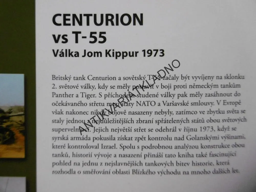CENTURION VS T-55, VÁLKA JOM KIPPUR 1973, DUNSTAN