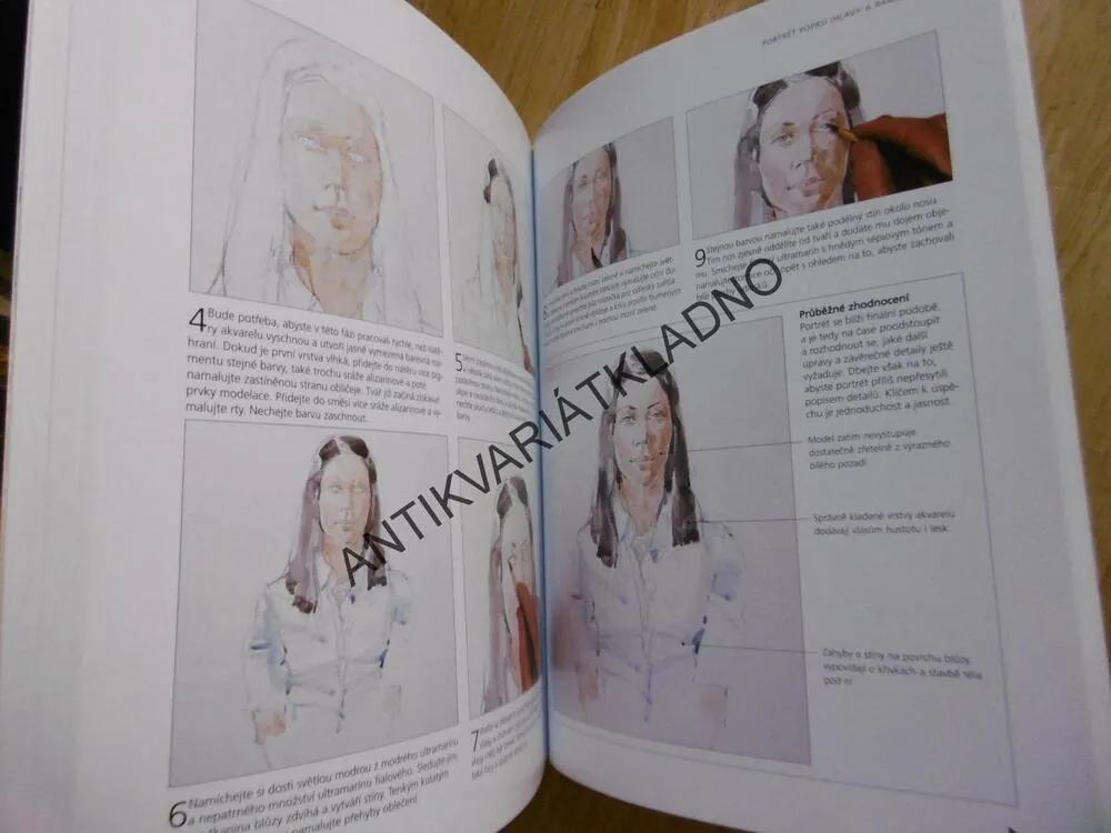 AKVAREL, PRAKTICKÁ PŘÍRUČKA, MALOVÁNÍ, MALÍŘSTVÍ