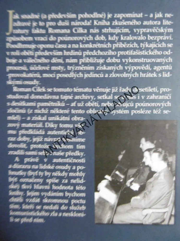 BĚDA TOMU, KDO VYČNÍVÁ Z ŘADY, ROMAN CÍLEK, **an