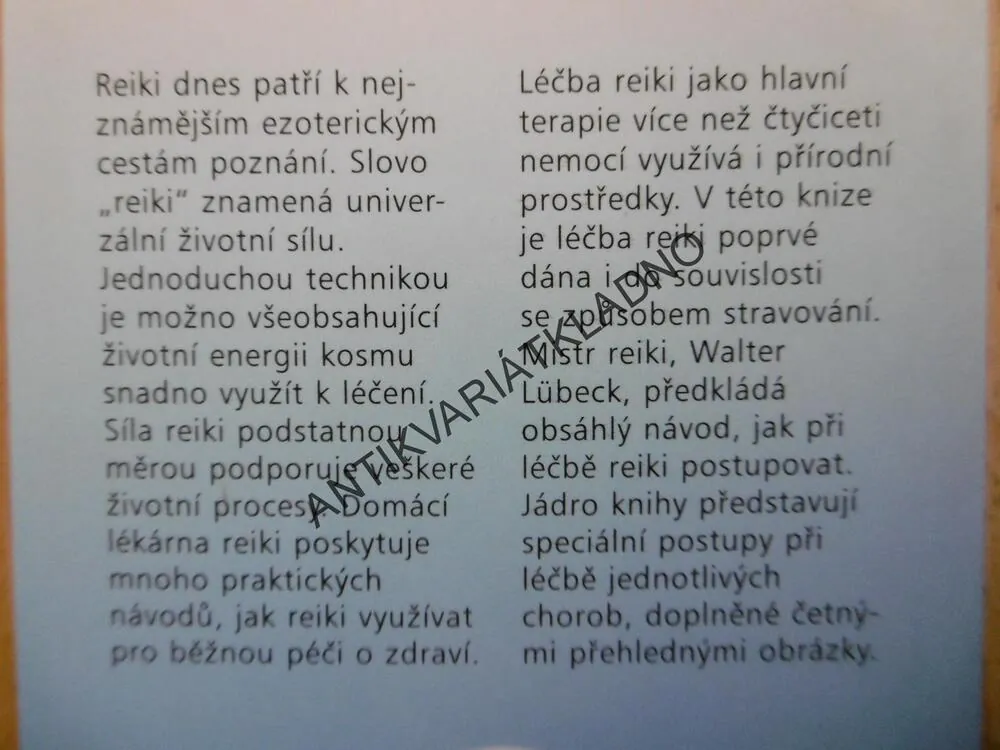 REIKI, DOMÁCÍ LÉKÁRNA, WALTER LÜBECK, **an