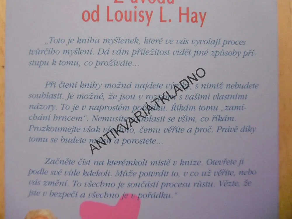 MILUJ SVŮJ ŽIVOT, MEDITACE, LOUISE L.HAY, **an
