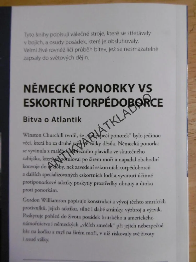 NĚMECKÉ PONORKY VS ESKORTNÍ TORPÉDOBORCE, BITVA O ATLANTIK, WILLIAMSON