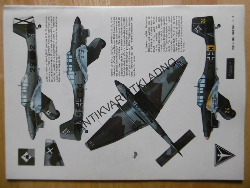 JUNKERS JU 87 STUKA, LETADLO, MBI