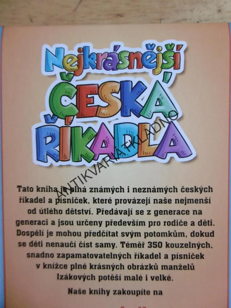 NEJKRÁSNĚJŠÍ ČESKÁ ŘÍKADLA, ZLATÁ ČESKÁ KOLEKCE,