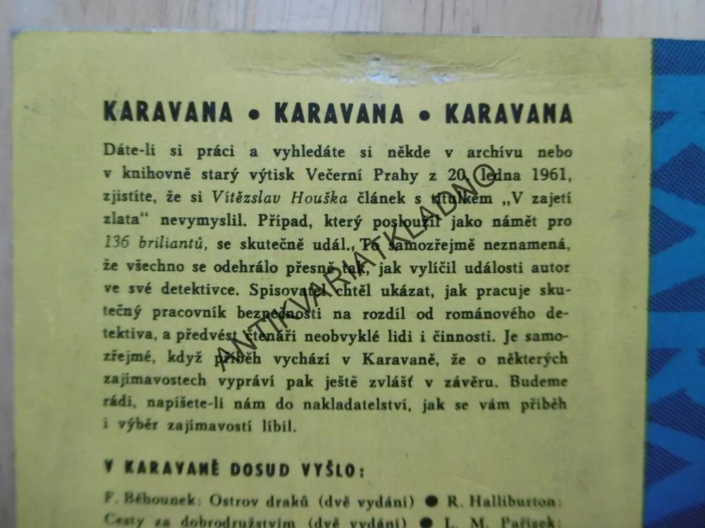 KARAVANA - 136 BRILIANTŮ, VÍTĚZSLAV HOUŠKA