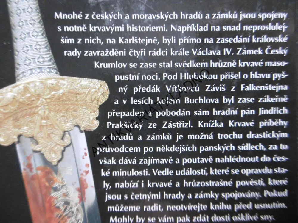 KRVAVÉ PŘÍBĚHY Z HRADŮ A ZÁMKŮ, FELIX KRUMLOVSKÝ, **an