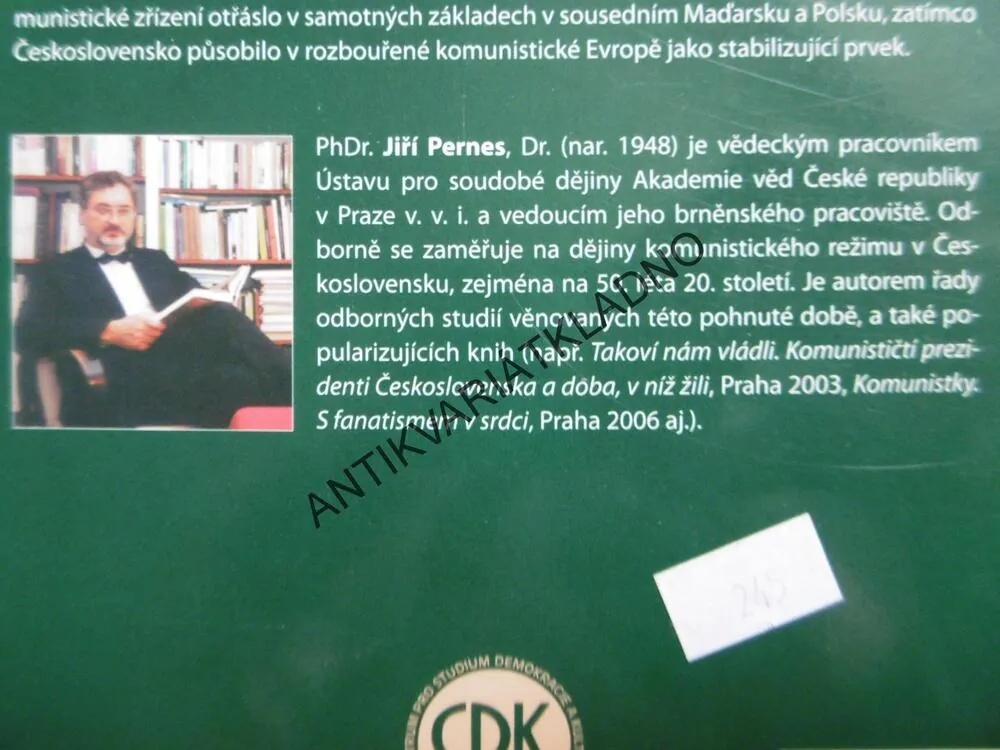 KRIZE KOMUNISTICKÉHO REŽIMU V ČESKOSLOVENSKU V 50.LETECH 20.STOLETÍ, JIŘÍ PERNES