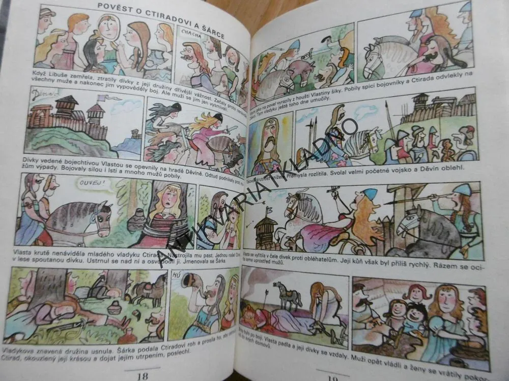 OBRÁZKY Z ČESKÝCH DĚJIN A POVĚSTÍ, ČERNÝ, ADLA, KALOUSEK, **an
