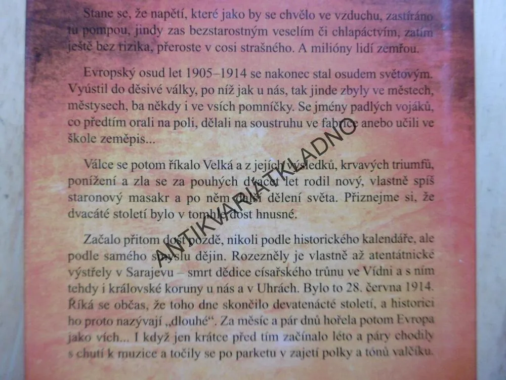 CESTOU DO VELKÉ VÁLKY EVROPA TANČILA VALČÍK, 1905-1914, KRATOCHVÍL, **an