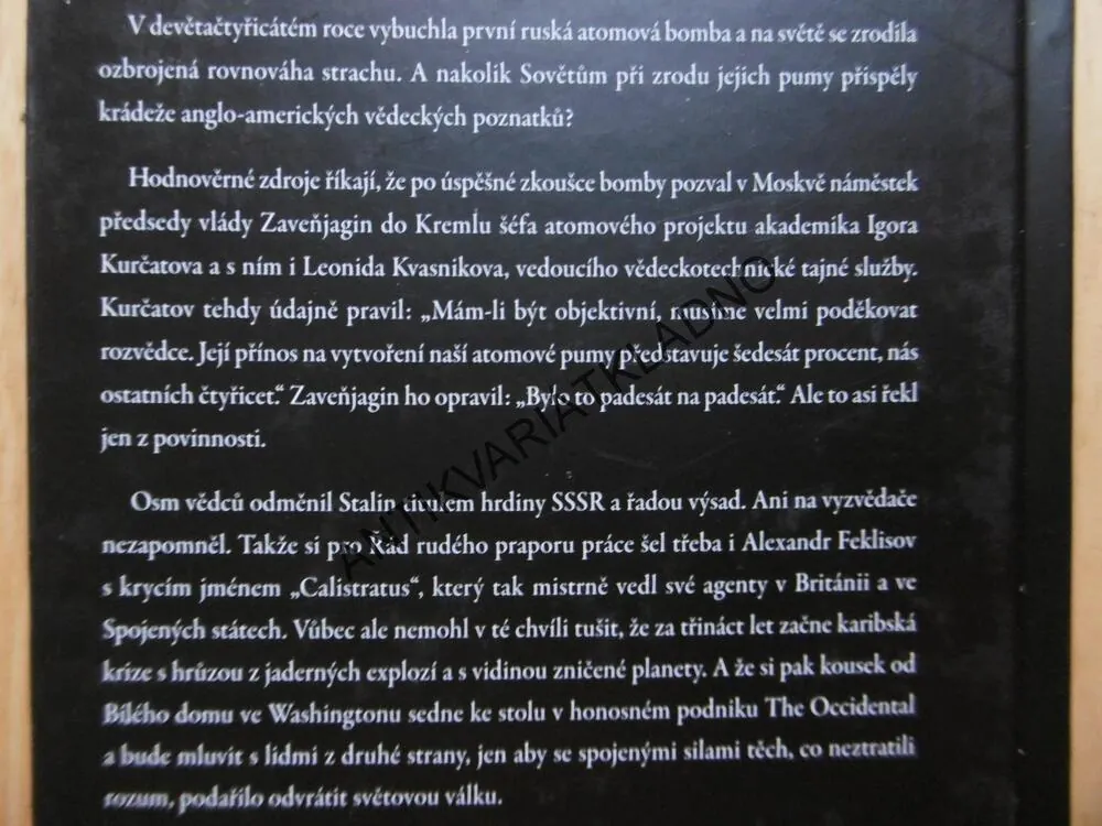 VELKÉ ŠPIONÁŽNÍ OPERACE ČASŮ STUDENÉ VÁLKY 1945-65, KAREL PACNER