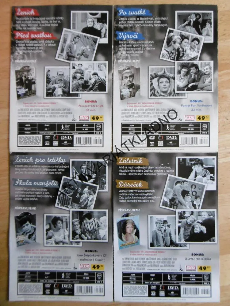 TAKOVÁ NORMÁLNÍ RODINKA, 1-4, DVD FILM SERIÁL