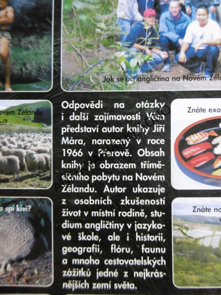 NOVÝ ZÉLAND ZEMĚ PROTINOŽCŮ, JIŘÍ MÁRA,-AUTOGRAM , **an