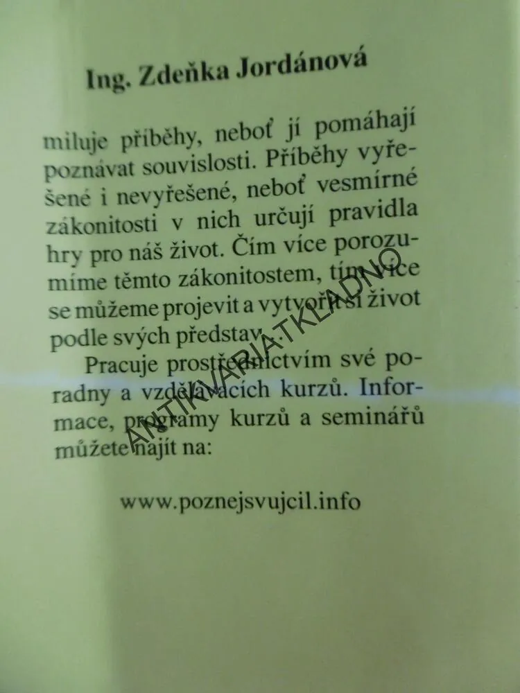POZNEJ SVŮJ CÍL, ZDEŇKA JORDÁNOVÁ, **an