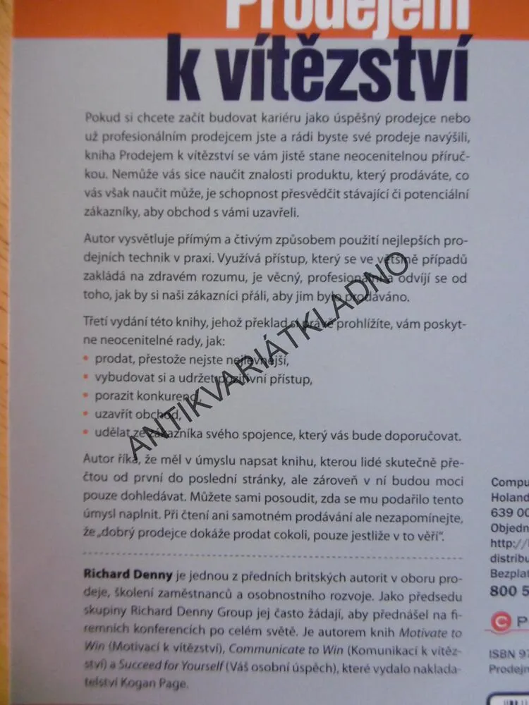 PRODEJEM K VÍTĚZSTVÍ, RICHARD DENNY