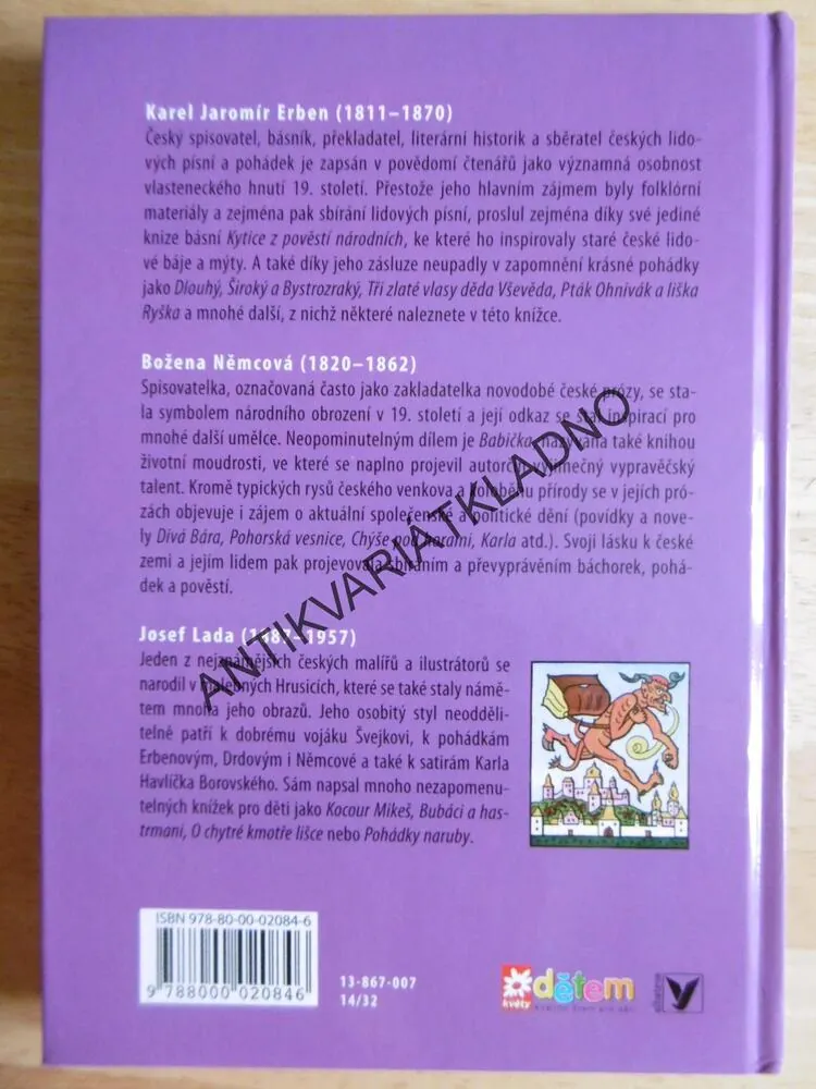 POHÁDKY, JOSEF LADA, NĚMCOVÁ, KAREL JAROMÍR ERBEN, **an