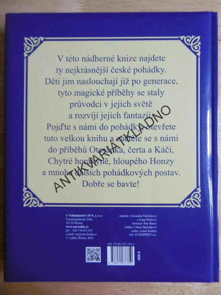 POKLADNICE ČESKÝCH POHÁDEK, PILAŘOVÁ, NIKLÍČKOVÁ, BAUER, **an