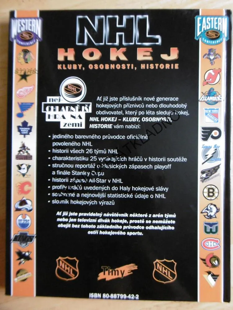 NHL HOKEJ, KLUBY, OSOBNOSTI, HISTORIE