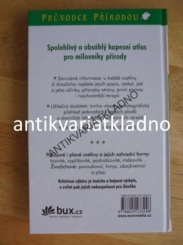 PRŮVODCE PŘÍRODOU- JEDOVATÉ ROSTLINY A ŽIVOČICHOVÉ