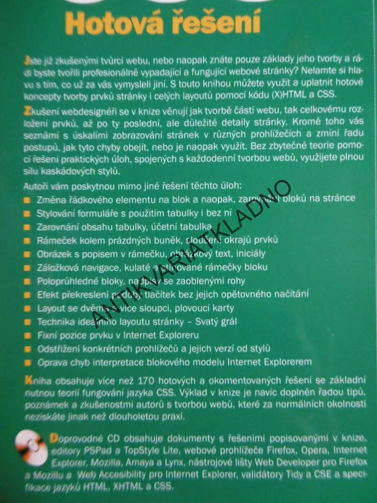 CSS, HOTOVÁ ŘEŠENÍ, K OKAMŽITÉMU POUŽITÍ,