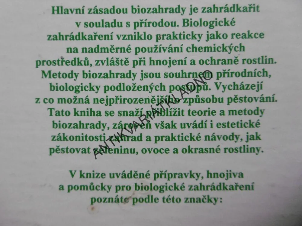 BIOZAHRADA, GABRIELA KLIKOVÁ
