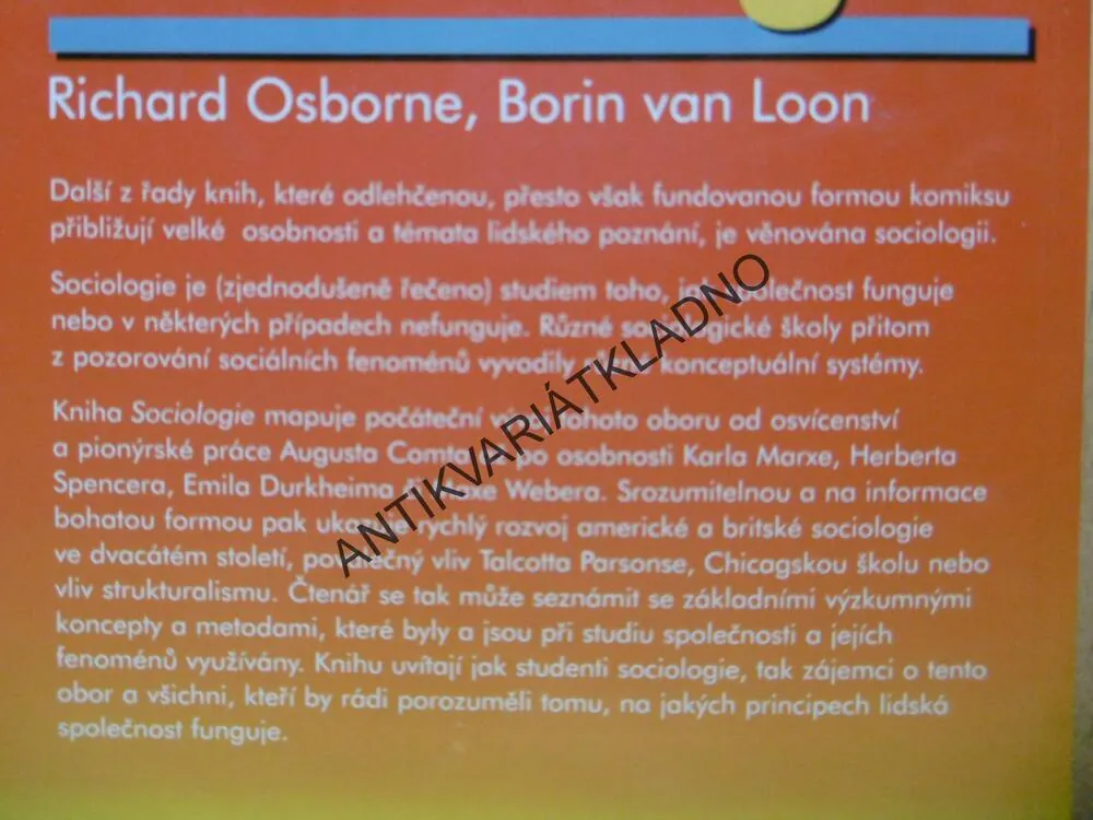 SOCIOLOGIE, OSBORNE, BORIN VAN LOON