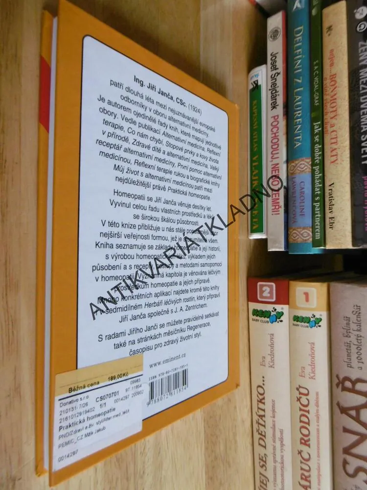 PRAKTICKÁ HOMEOPATIE,JIŘÍ JANČA, měkká vazba**an