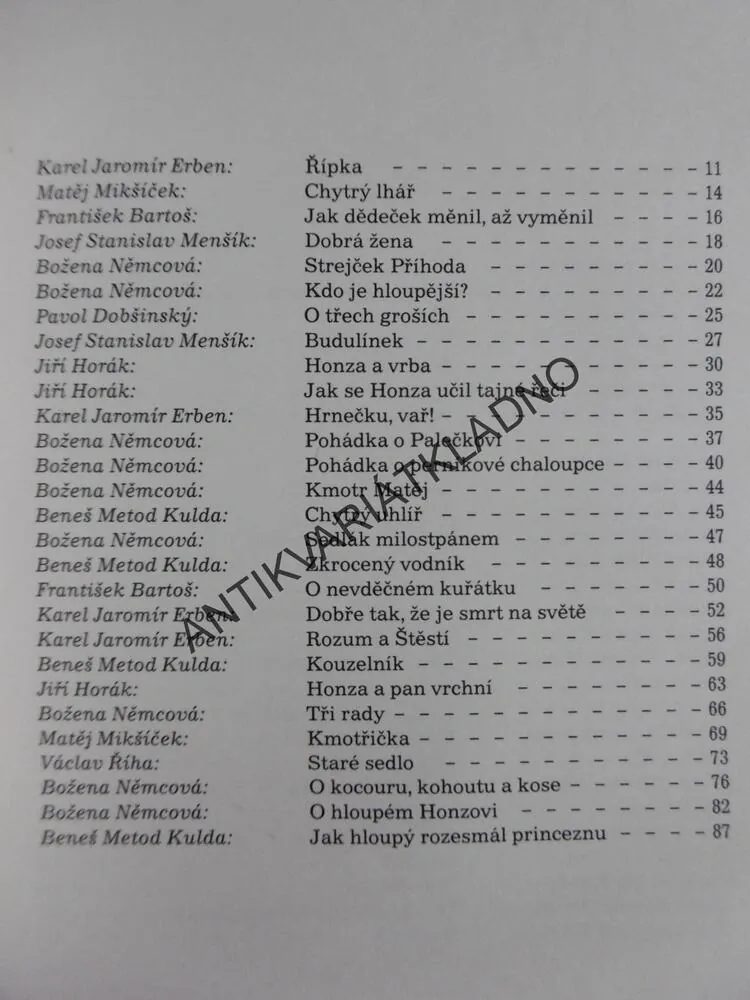 NAŠE NÁRODNÍ POHÁDKY,1982, **an