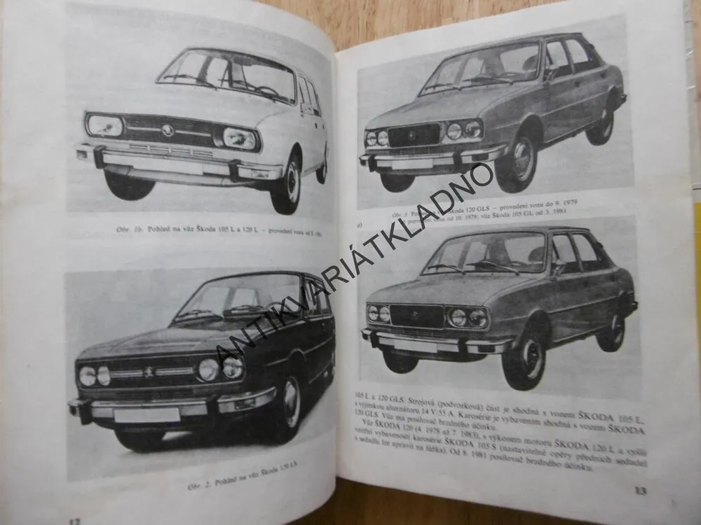 ŠKODA 105, 120, 130, RAPID, ÚDRŽBA, SEŘIZOVÁNÍ A OPRAVY AUTOMOBILŮ
