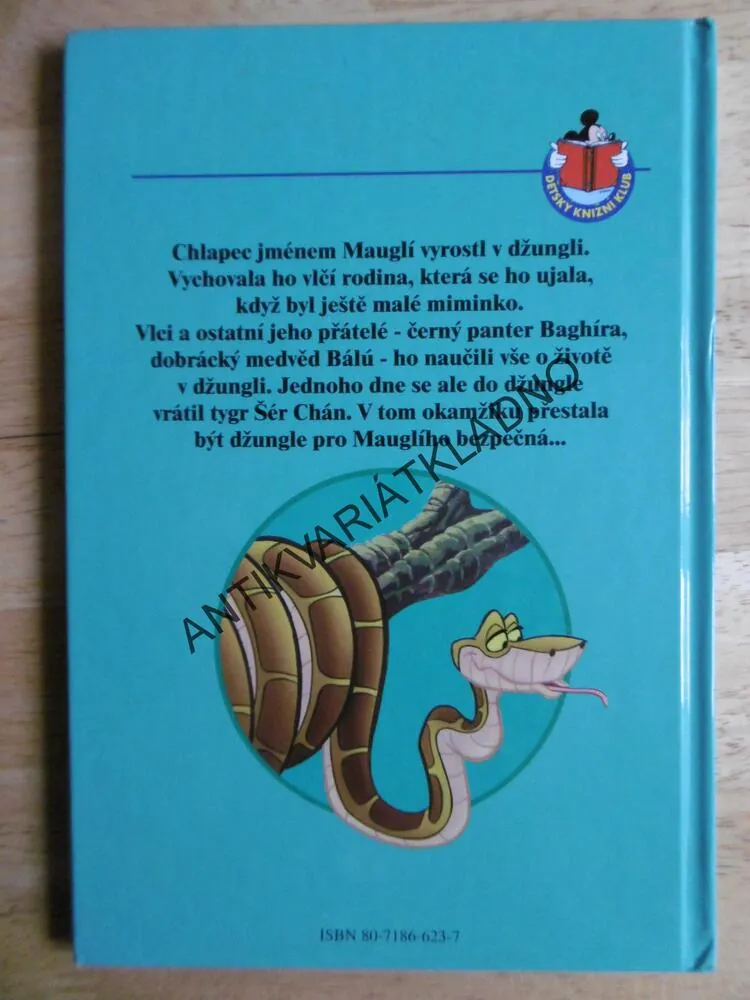 KNIHA DŽUNGLÍ, WALT DISNEY, **an