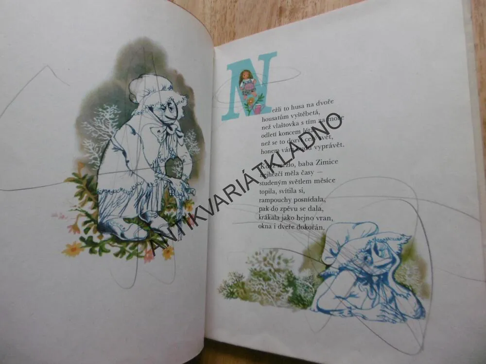 POHÁDKA O KVĚTUŠČE, FRANTIŠEK HRUBÍN, JIŘÍ TRNKA, 1972, **an