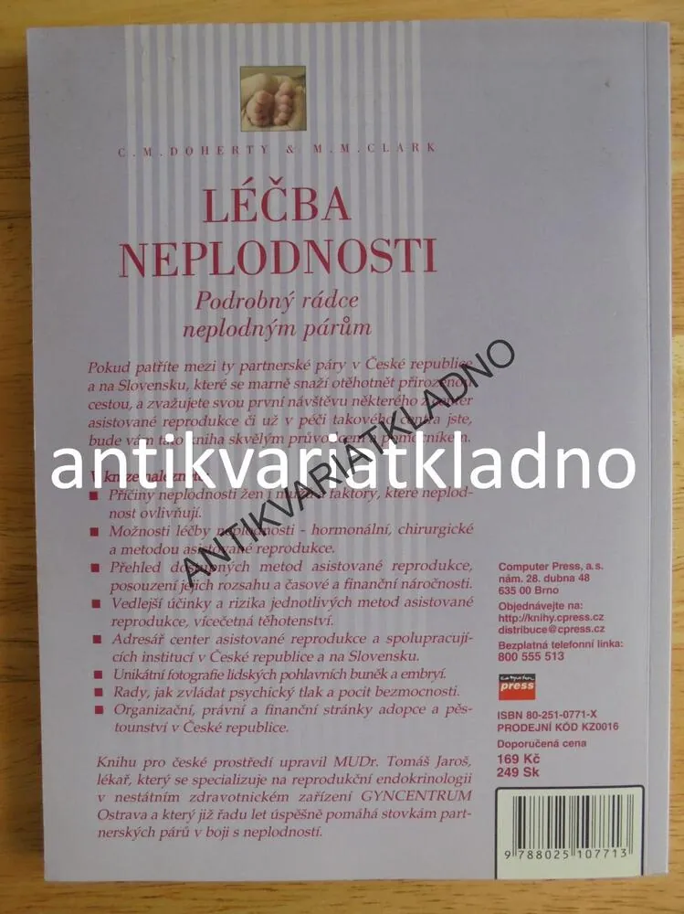 LÉČBA NEPLODNOSTI, PODROBNÝ RÁDCE NEPLODNÝM PÁRŮM