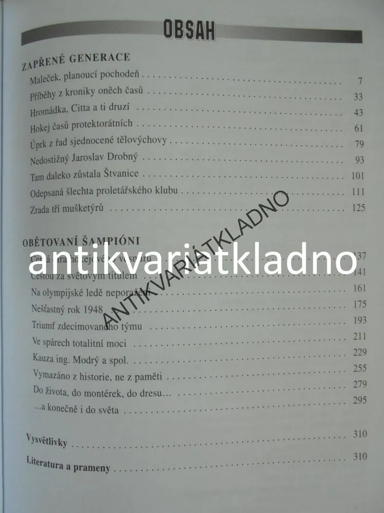 ZAPŘENÉ GENERACE, OBĚTOVANÍ ŠAMPIONI, HOKEJ, MACKŮ, **an