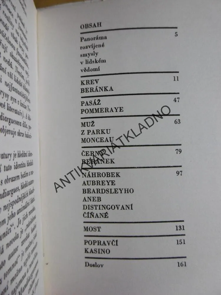 ČERNÉ MUZEUM, ANDRÉ PIEYRE DE MANDIARGUES