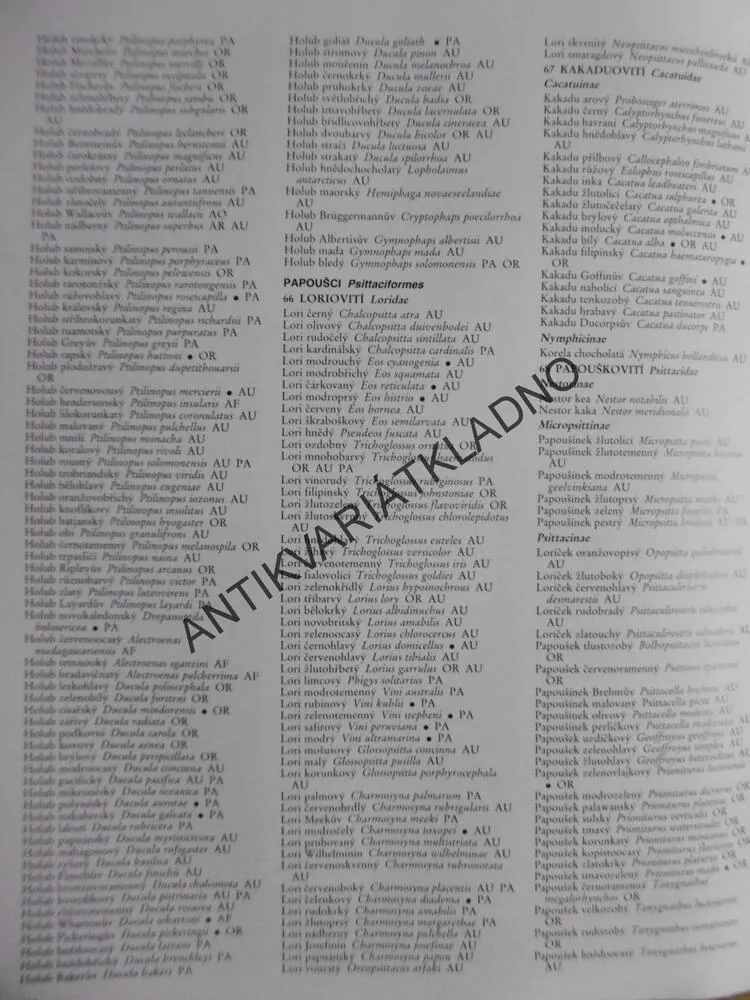 ATLAS PTÁKŮ SVĚTA, VÍCE NĚŽ 1300 FOTOGRAFIÍ, A. GOSLER