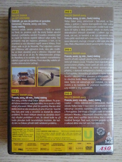 RALLYE DAKAR, 30 LET HISTORIE, DVD FILM, 5 DVD