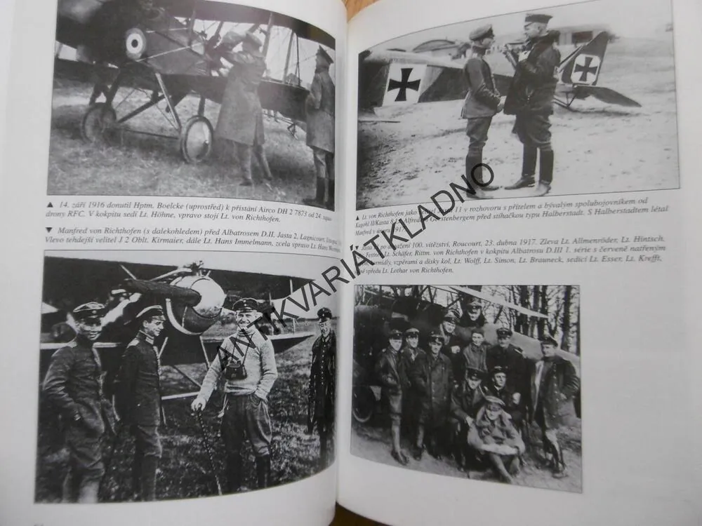 MANFRED VON RICHTHOFEN, RUDÝ LETEC, BARON, **an