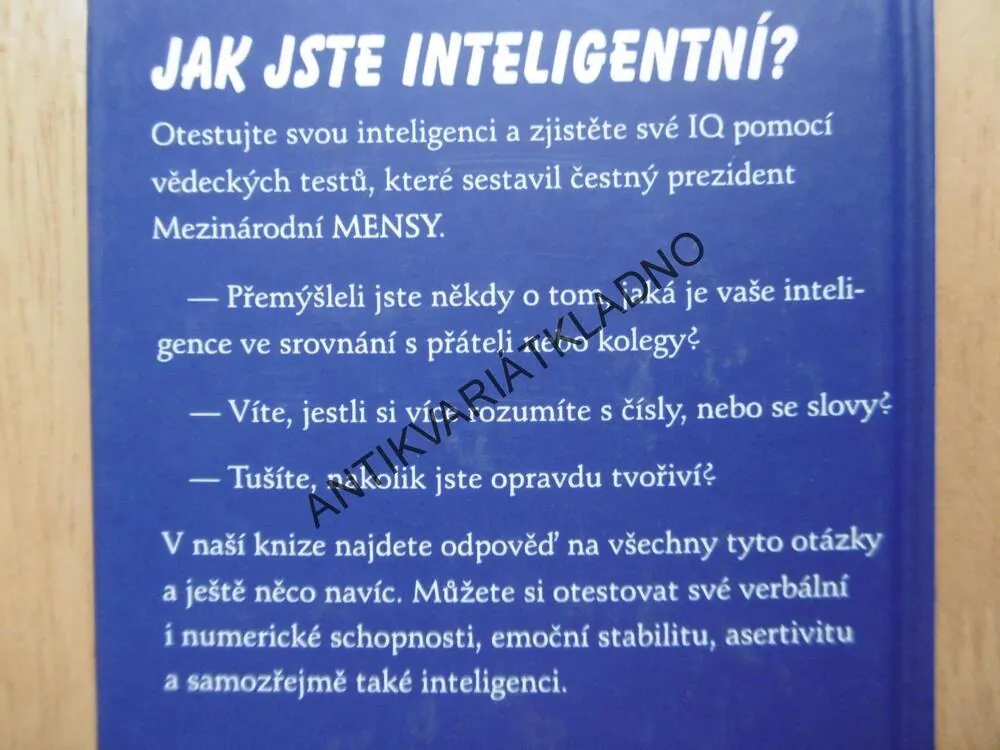 JAKOU MÁTE INTELIGENCI? UNIVERZÁLNÍ TESTY, SEREBRIAKOFF, **an